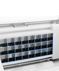 Top Shelf Portable Countertop Ice Maker Machine Snaps Frosty Cubes In Minutes Transparent Viewing Window showing ice tray.