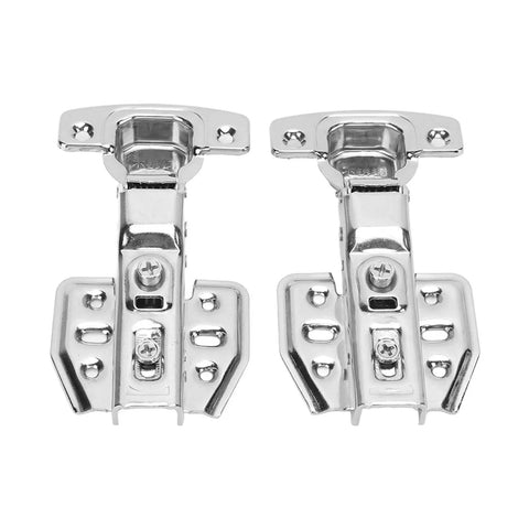 Stainless Steel Cabinet Hinges 2.0mm Thick With 105 To 110 Degree Opening, Two Pack, Silent Soft Close With Muffler, Heavy Duty Load Bearing