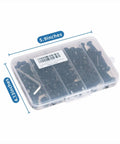 Beefy 150 Pc Button Head Hex Socket Cap Screws Kit Alloy Steel 10.9 Grade Black Oxide M6 X 12-30mm With Nuts Washers
