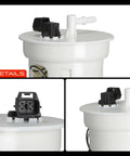 Electric Fuel Pump Assembly Compatible With Suzuki King Quad 450 500 700 750 top view detailing connectors and tank seal.