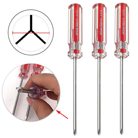 Rugged Y Shaped Screwdriver With Iron Grip Tri Wing Nut Driver 6mm Tri Point Drive System Magnetic Stainless Steel Tip For Tough Appliance Repair And Heavy Duty Home Improvement Gadgets And Gear