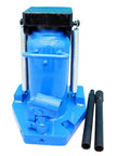 Heavy Duty 30 Ton Hydraulic Toe Jack With Integrated Claw Hook And Thick Spring Ram Cylinder Tank Tough Build For Track Rigging and Shop Floor Rail Realignment view with handles attached