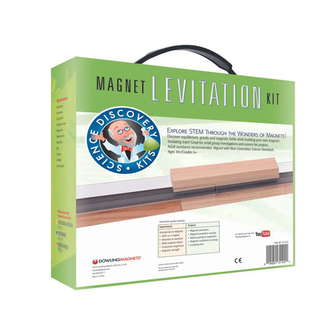 Magnet Levitation Science Kit for Experiments Build a Levitating Train to Explore Gravity Equilibrium and Magnetic Fields packaging.