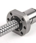 Stunning C5 Ball Screw SFU1605 Single Nut Customizable End Machined For High Speed CNC Parts And 3D Printer Kits 400mm Length close-up view.