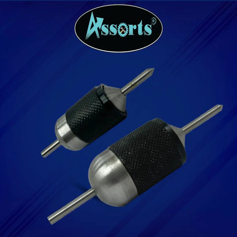 Universal Transfer Center Aligner With Hardened Steel Pins Self Adjusting Knurled Grip Handles No Drama Precision Machinist Punch Set For Mechanics Straight Up Reliability Killer Everyday Workhorse