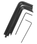 Top Notch 7pcs Mini Metric Hex Key Set From 0.7 To 3mm, Sturdy Metal Wrench Kit For Precision DIY Jobs And Quick Electronics Repair Without Breaking The Bank, black