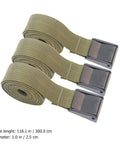 3 Pack Military Green Cargo Tie Down Straps 25mm By 3m With Quick Release Buckle, heavy-duty olive nylon lashing belts
