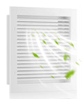 Aluminum Gable Return Air Vent Cover With White Mesh For Interior Doors And Dryers Big 16 By 16 Inch Wall Mount Vent Grille