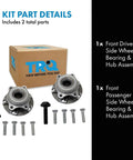 Front Left And Right Wheel Bearing And Hub Assembly Set For Audi A4 Quattro 02-08 And A4 02-05 06 Base 07-08 02-04 A6 Quattro V6 3.0L 2.7L And 04-08 S4 Pair Ready To Roll with bolts and box packaging