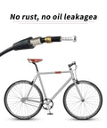 14 Piece Brass Olive and Steel Insert Kit for Disc Brake Hose BH90 Compatible MTB Hydraulic Brakes shown on bike