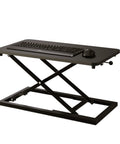 24 Inch Scissor Lift Keyboard And Mouse Riser For Standing Desk Converter, height adjustable ergonomic sit stand workstation, black.