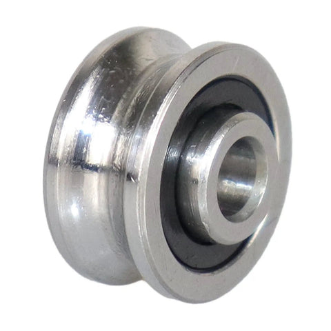 SG15 U Groove Track Guide Bearings 10 Pcs Double Row Ball Bearing Pulley Wheel Set For 6mm Guide Rails close-up view