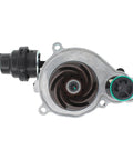 Engine Coolant Water Pump For BMW 230i 320i 330i 430i 530i 2.0L Turbo Models 2017 To 2021 Straight Swap With This Bad Boy To Keep Your Whip Rolling Hella Smooth Direct Fit 11518638026 from a top angle, showing pump design and fittings.