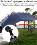 Universal Car Suction Cup Anchor With Securing Hook Reusable Heavy Duty Tie Down for camping tarp on car awning setup
