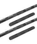 4 Pack Heavy Duty Drawer Slides 10.4 Inch Plastic Bottom Drawer Rails With Smooth Operation And Easy Install For Kitchen Cabinets And Bedroom Storage Boxes, black