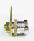 Side view of Brass Cam Lock For Equipment And DIY Furniture Hardware JA29 B 1Pcs Dope Keyed Door Latch for cabinets.