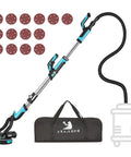 Drywall Sander Without Vacuum 750W Electric Sander With Telescopic Foldable Pole, LED Light, Sanding Discs, Carry Bag