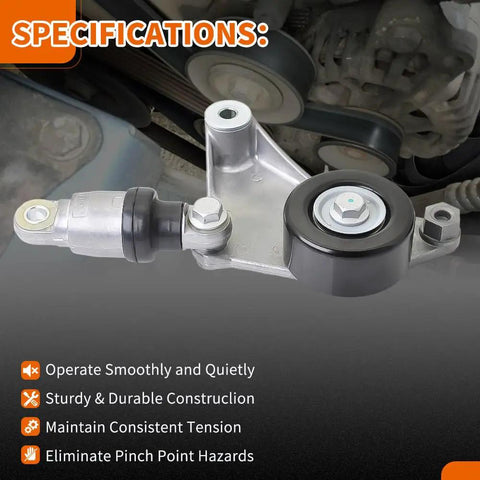 Serpentine Belt Tensioner Assembly With Belt For 2001 2010 Toyota Camry Solara RAV4 Highlander Scion Tc 2.4L L4 Replacement Kit