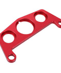 Upgrade Your Rig With This Dope Key Switch And Indicator Light Mount For 450R ATV Made From Stylish Red Aluminum Ensuring A Tight Fit And Secure Attachment Without Compromise On Performance Or Style For Your Badass Off Road Machine, red aluminum bracket
