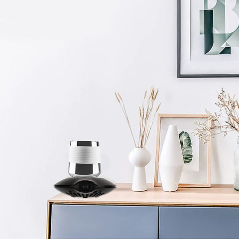 Electric Coffee Mug Warmer With Heating Cooling Cup Mat USB Drink Heater Keeps Your Morning Brew Straight Fire on a desk.