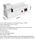 GFJYKDL Capsule Heat Shrink Machine For Bottle Sealing, stainless steel, 80 mm size, with digital thermostat visible in design.