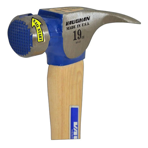 19 Ounce California Framer Hammer With Milled Face And Curved Hickory Handle For Framing And Carpentry Heavy Duty American Made Durable Construction For Pro Grade Jobs