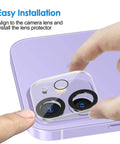 Installing Camera Lens Protector For iPhone 11 6.1 Inch And iPhone 12 Mini 5.4 Inch, 9H Tempered Glass, HD Clear Lens Shield
