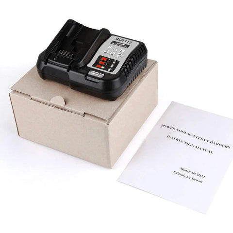 Replacement Dewalt 12V 20V Max Lithium Charger Station for DCB Batteries DCB112 with box and manual