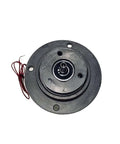 Front view of biaxial magnetic particle brake with 0.5 to 5 Nm torque range for heavy-duty rock-solid control in industrial equipment.