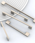 Brushed Satin Nickel Cabinet Pulls 5 Inch Center To Center 10 Pack Kitchen Cabinet Hardware Handles for cabinets and drawers