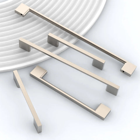 Brushed Satin Nickel Cabinet Pulls 5 Inch Center To Center 10 Pack Kitchen Cabinet Hardware Handles for cabinets and drawers