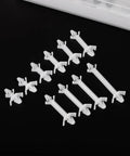 Rock Solid Nylon Pcb Board Isolation Columns And Circuit Board Standoff Clips With Double Head Reverse Locking Bracket For Electronics Gear Plug And Play Setup Hassle Free Assembly At Four Point Nine Millimeters on black background.