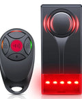 High Sensitivity Car Vibration Alarm With Remote, 108dB Siren And LED Flashing Security Light, Wireless Anti Theft Vehicle Alarm System For Door Prying And Vandalism Protection.