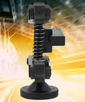 Gnarly Knurling Tool For Metal Lathe With Adjustable Holder And Four Spare Knurling Wheels against abstract background