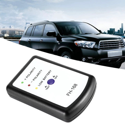 FH-168 Automotive Speaker Polarity Tester And Phase Meter For Car Audio Systems Quick Check Of Positive And Negative Wiring, The Go To Tool For Tweeters, Door Speakers, Subwoofers. Black plastic car audio tester