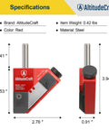 Pro Grade Precision Drag Knife Three Eighths Inch Shaft For CNC Router With Adjustable Depth And Dual Bearings, side view