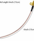 SMA Female To PCB Solder Cable 6 Inch RG316 Coax For WiFi Antenna Extension 2 Pack Panel Mount Connector