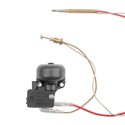 Timsec outdoor patio heater thermocouple sensor and tip-over switch with 16.2in wire and brass fittings