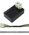 DC 6 Pin CDI Module With 4 Plus 2 Pin CDI Cable Harness For GY6 50cc 125cc 150cc ATV Go Kart Moped Scooter Quad Bike 4 Wheeler Beefed Up Power With Smooth Starts