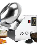 Heavy Hitter All In One Candy And Chocolate Coating Machine With Smooth Sugar Polishing And No Sweat Rapid Drying from an angled view.