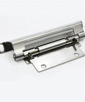 Built Tough Detachable Stainless Steel Cabinet Door Hinge With Carbon Steel Spring Hidden Folding Hinge For Industrial Cabinets Easy Install Rust Resistant 1 Piece close-up view, metal material, easy-to-install design.