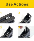 All In One Heavy Duty 222 Pcs M5 T Nuts Screws Kit For 2020 Series Aluminum Extrusion installation guide close-up