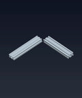 2040 Aluminum Extrusion Profile Kit Four 300mm Bars For DIY 3D Printer CNC And Workbench Builds European Standard T Slot Frame With High Strength Anodized Finish Easy Assembly Versatile Modular Rails, two aluminum T-slot bars