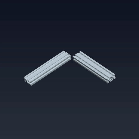 2040 Aluminum Extrusion Profile Kit Four 300mm Bars For DIY 3D Printer CNC And Workbench Builds European Standard T Slot Frame With High Strength Anodized Finish Easy Assembly Versatile Modular Rails, two aluminum T-slot bars