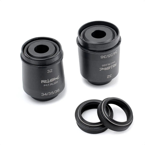 4 In 1 Fork Dust Seal Installation Tool For Bike Suspension Forks DIY Ready Driver And Wiper Guide, black, sizes 32-36mm.