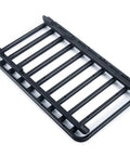 Heavy Duty Aluminum Roof And Luggage Rack Compatible With 1/10 Scale Rc Crawler Trx4 Bronco top view of black aluminum rack