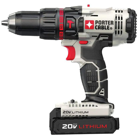 Cordless 20V Max 1/2 Inch Hammer Drill Ultra Compact And Lightweight For Easy One-Hand Use Powerful Drilling In Wood And Concrete