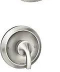 Hamden Spot Resist Brushed Nickel Posi-Temp Tub And Shower Faucet With Valve Included, rainshower head, handle, spout view