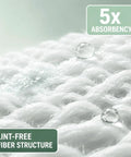 Close-up of Top Shelf Lint Free Cleanroom Wipes showing lint-free fiber structure for super absorbent use.