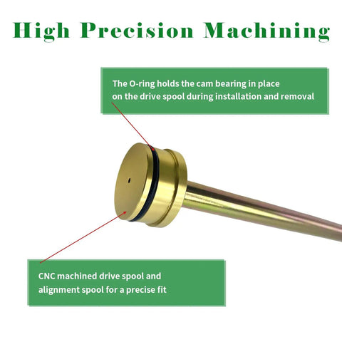 Heavy Duty Cam Bearing Install And Removal Tool Kit For SBC V8 And 90 Degree V6 Engines, Universal Fit, O-ring detail